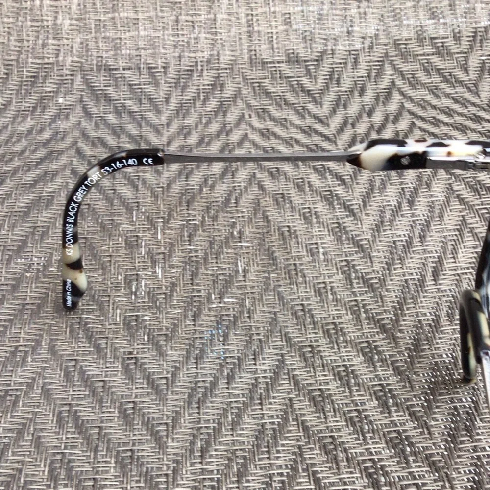 Kirkland Signature Black/Gray Tortoise Oval Eyeglasses Frames